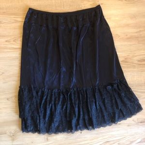 Set of 3 Black Lace Tunic Extenders